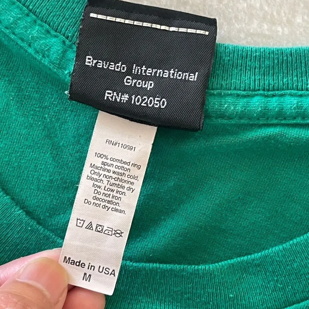 Harley Davidson Texas Green T Shirt Sz‎ M 100% Comb Ring Spun Cotton Made In USA